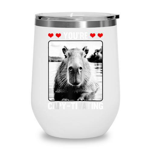Capybara Love Valentines Day Cute Animal Hearts Raglan Baseball Tee Wine Tumbler - Sportilla