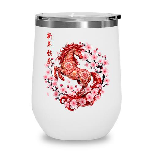 Chinese New Year 2026 Year Of The Horse Raglan Baseball Tee Wine Tumbler - Sportilla