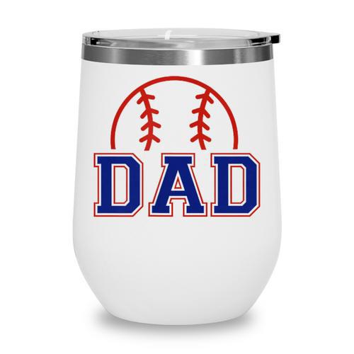 Dad Of Rookie 1st Birthday Baseball Boy Family Matching Wine Tumbler - Sportilla