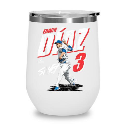 Edwin Diaz Los Angeles D Baseball Players MLBEDD204M Wine Tumbler - Sportilla