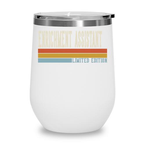 Enrichment Assistant Week Retro Vintage Back To School Day Premium Tri-Blend Wine Tumbler - Savourry