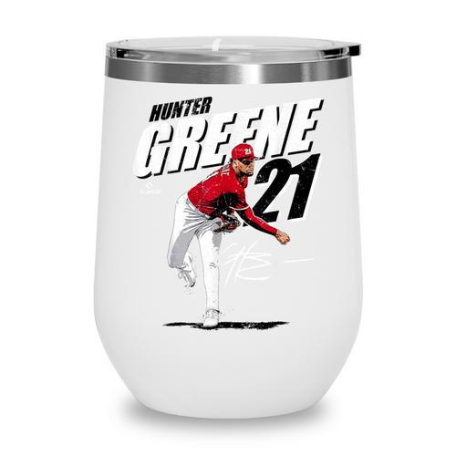 Hunter Greene Cincinnati MLB Baseball Players MLBHGR204M Wine Tumbler - Sportilla