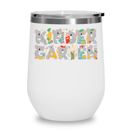 Koala Kindergarten Back To School Kids Boys Girls Premium Tri-Blend Wine Tumbler - Savourry