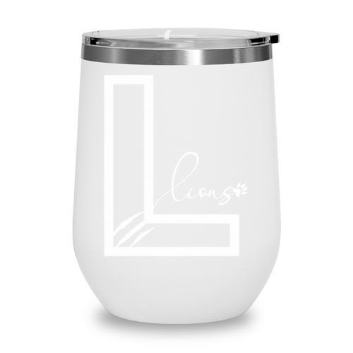 Lions Mascot School Sports Fan Team Spirit Back To School Wine Tumbler - Savourry