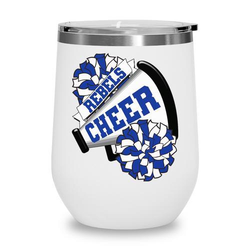 Rebels Cheer Back To School Cheerleading Spirit B Premium Tri-Blend Wine Tumbler - Savourry