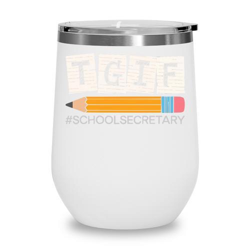 School Secretary Back To School Assistant Job Profession Premium Tri-Blend Wine Tumbler - Savourry