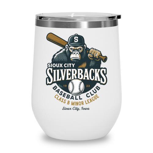 Sioux City Silverbacks Retro Minor League Baseball Wine Tumbler - Sportilla