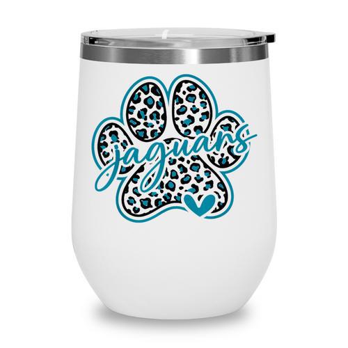 Vintage Jaguar School Sports Team Spirit Back To School Wine Tumbler - Savourry