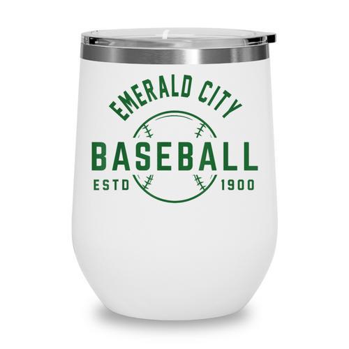 Wizard Of Oz Emerald City Baseball Costume Halloween Wine Tumbler - Sportilla