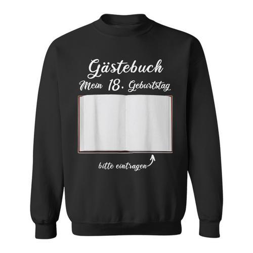 18th Birthday Guestbook Record Hie Party Sweatshirt - Bookorys