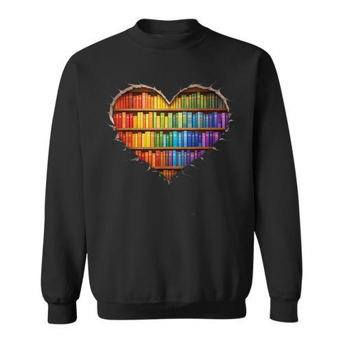 3D Bookshelf Sweatshirt - Bookorys