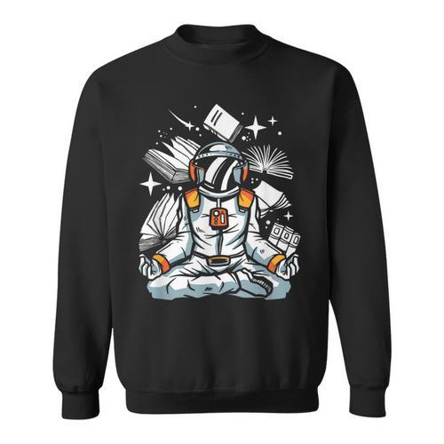 Astronaut Reader Books Lover Book Reading Nerd Literature Sweatshirt - Bookorys CA