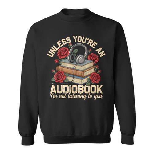 Audiobook For Book & Reading Lover Women Sweatshirt - Bookorys