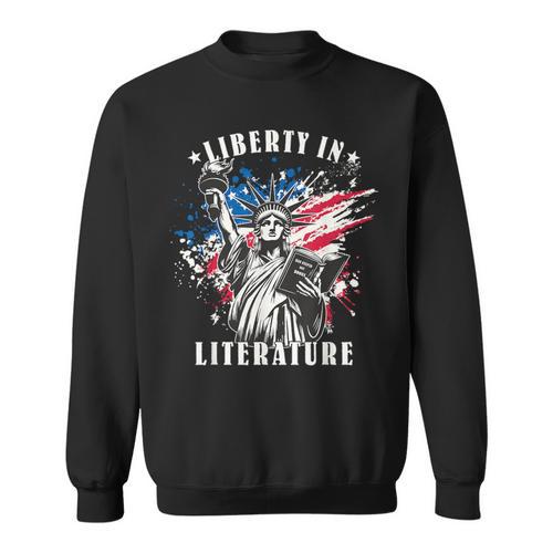 Banned Books Liberty In Literature Book Lover Sweatshirt - Bookorys UK