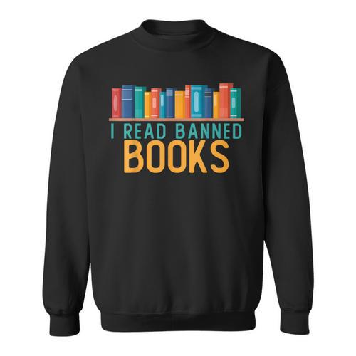 I Am With The Banned Books Shirts I Read Banned Books Sweatshirt - Bookorys