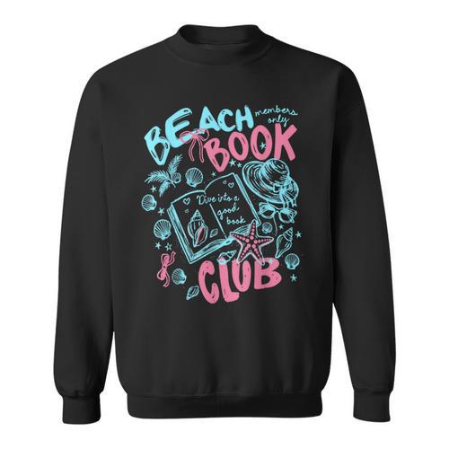Beach Book Club Seashell Starfish Summer Vacation Hawaii Sweatshirt - Bookorys