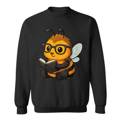 Bee Reading Book Lover Sweatshirt - Bookorys DE