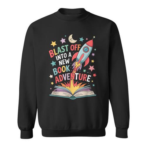 Book Adventure Reading Fun For Kids And Young Readers Sweatshirt - Bookorys