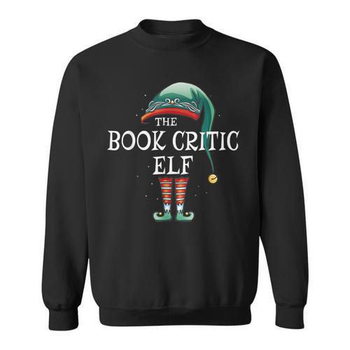 Book Critic Elf Job Christmas Sweatshirt - Bookorys