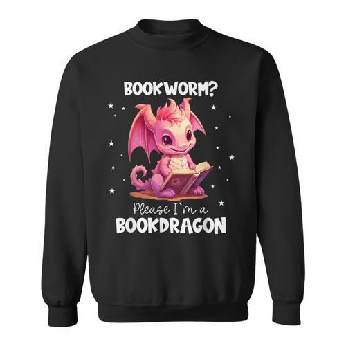I Am The Book Dragon Bookworm Reading Book Lover Sweatshirt - Bookorys UK