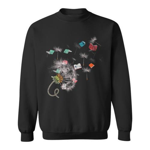 Book Librarian Dandelion Book Reading Sweatshirt - Bookorys