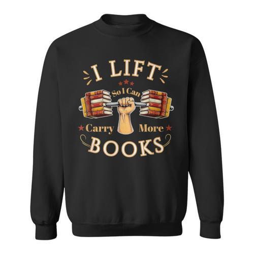 Book Lover Weightlifting Gym Reader Fitness Lifestyle Sweatshirt - Bookorys