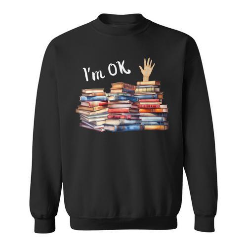 Book Lover For Women Readers Teacher Librarian Sweatshirt - Bookorys DE