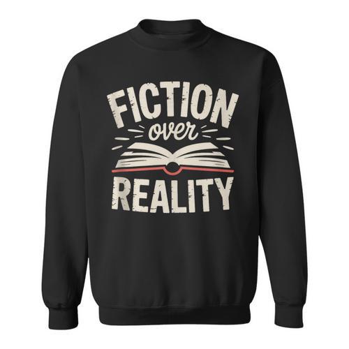 Book Nonfiction Reading Literary Apparel Fact Based Books Sweatshirt - Bookorys UK
