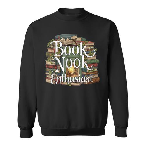 Book Nook Enthusiast Cozy Library Reader Collector Sweatshirt - Bookorys AU