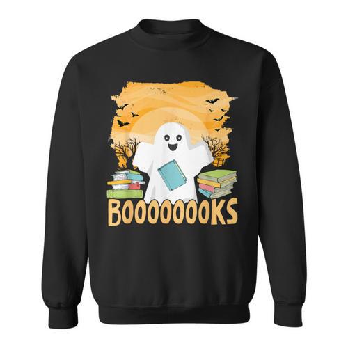 Book Reading Club Halloween Book Lovers Spooky Librarians Sweatshirt - Bookorys