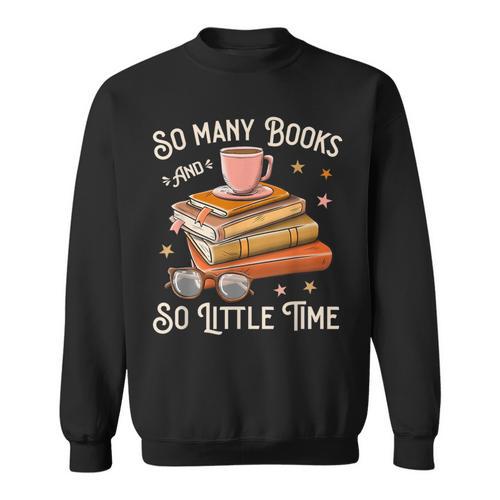 Book Reading Kafee Librarian Vele Books And Little Time Sweatshirt - Bookorys DE