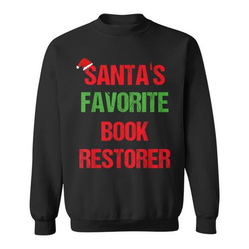 Book Restorer Pajama Christmas Sweatshirt - Bookorys