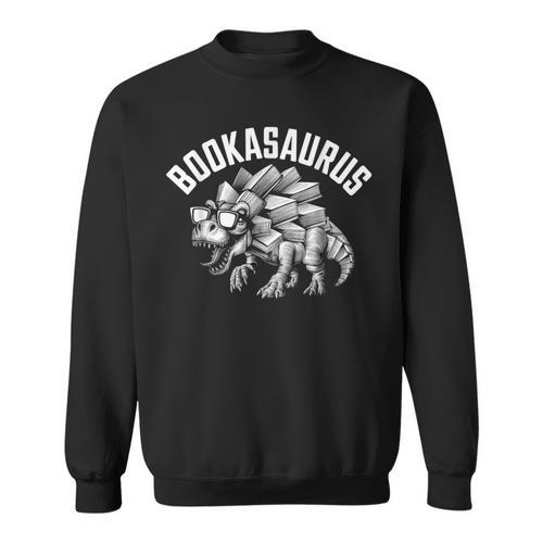 Book T-Rex Dino Bookworm Reading Book Dinosaur Sweatshirt - Bookorys
