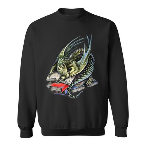Book Wyrm Magical Dragon Book Worm Reading Tee T-Shirt Sweatshirt - Bookorys AU