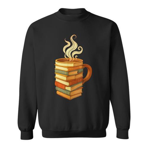 Books Coffee Mug Reading Lover Literary Bibliophile Sweatshirt - Bookorys CA
