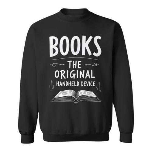 Books The Original Handheld Device Book Reading Sweatshirt - Bookorys UK