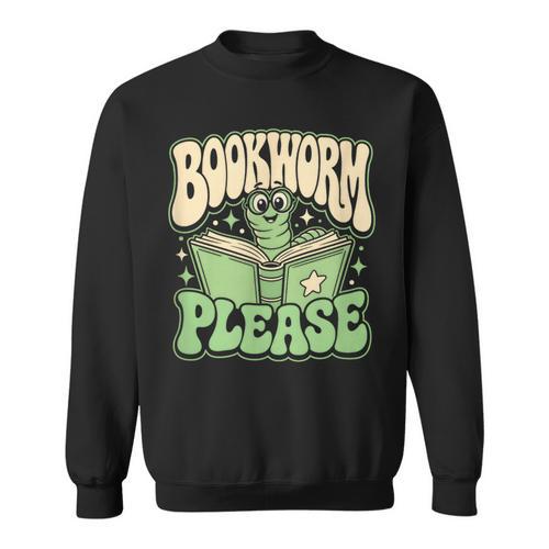 Bookworm Please Book Lover Reader Sweatshirt - Bookorys DE