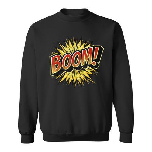 BOOM Comic Book Retro Artwork – Cartoon Collector Sweatshirt - Bookorys DE