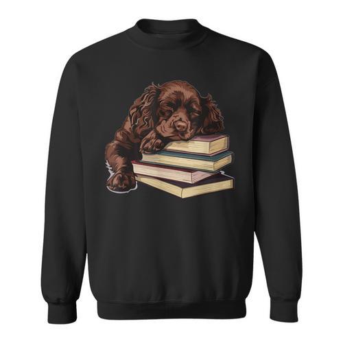 Boykin Spaniel Books Dog Breed Graphic Sweatshirt - Bookorys DE