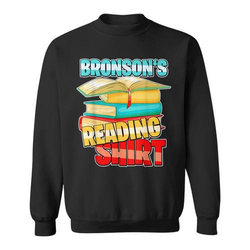 Bronson's Reading Shirt Personalized Book Reading Sweatshirt - Bookorys DE