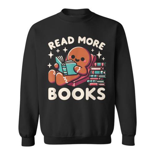 Christmas Teacher Shirt Read More Books Women Sweatshirt - Bookorys DE