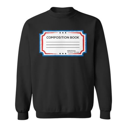 Classic Composition Book Cover Teachers And Students Sweatshirt - Bookorys AU