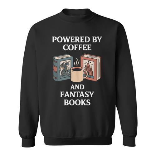 Coffee And Fantasy Books Magical Reading Time Sweatshirt - Bookorys