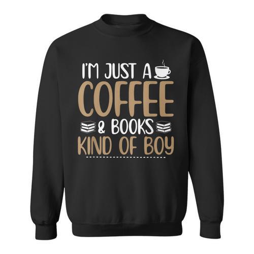 Coffee Lover Saying Book Reading Club Librarian Sweatshirt - Bookorys AU