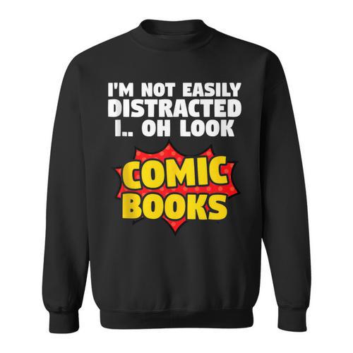Comic Book Collector Comics Lover Comic Book Collecting Sweatshirt - Bookorys