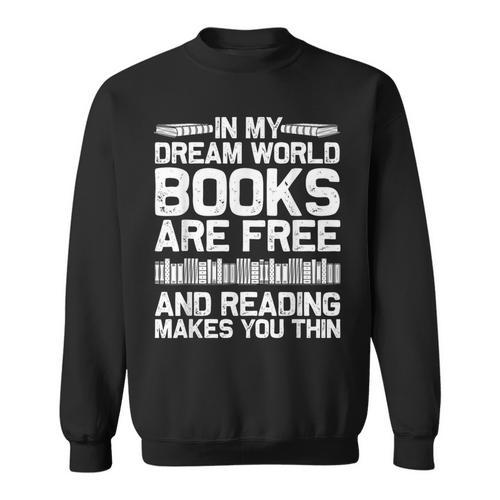 Cool Reading Art For Men Women Book Lover Reader Nerd Books Sweatshirt - Bookorys CA