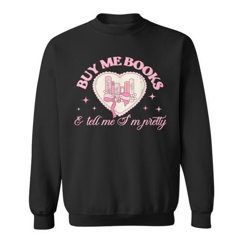Coquette Reading Book Love Pink Bow Bookish Mom & Daughter Sweatshirt - Bookorys