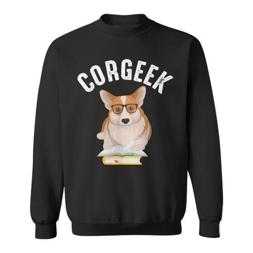 Corgee Lovers Corgeek Book Lovers Sweatshirt - Bookorys