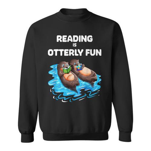 Cute Otter Reading Book Two Otter Reading Is Otterly Fun Sweatshirt - Bookorys DE