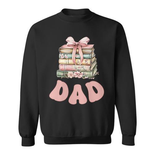 Dad Book First Chapter Birthday Family Matching Party Sweatshirt - Bookorys